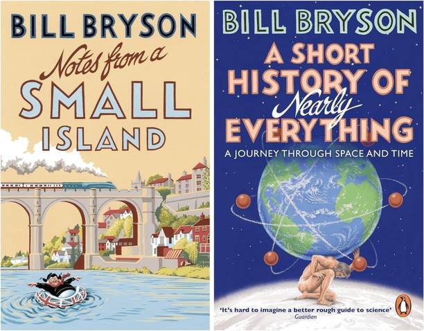 Bill Bryson Book Combo Set : Notes From A Small Island + A Short History Of Nearly Everything - Combo Of 2 Books Set