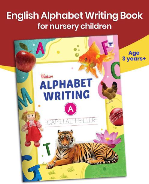 Blossom English Alphabet Writing Book (A) For Kids | Capital Letter Practice And Activities For Nursery Children | 70 Practice Boxes For Each Letter