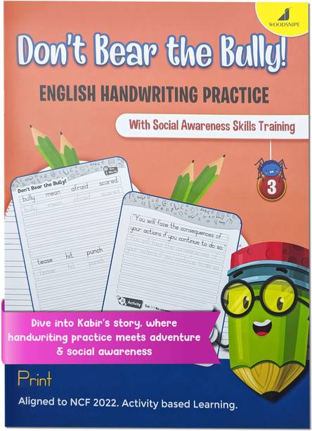 English Handwriting Practice | Normal Font | English Writing Book 3 - Don't Bear The Bully Story Writing For Kids | Develop Social Awareness Skills In Children | Includes Bonus Activities