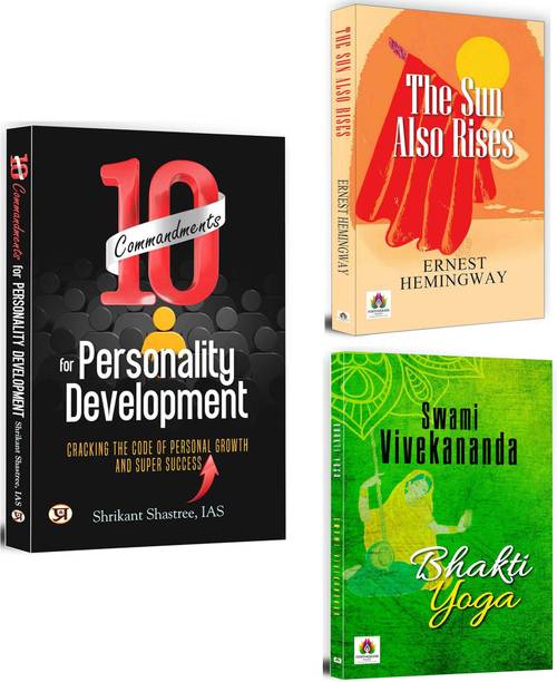10 Commandments For Personality Development + The Sun Also Rises + Bhakti Yoga | Combo Of World Renowned Authors Books | Body Mind & Spirit | Leadership | Time Management | Problem-Solving | Motivation | Positive Attitude | (Set Of 3 Books In English)