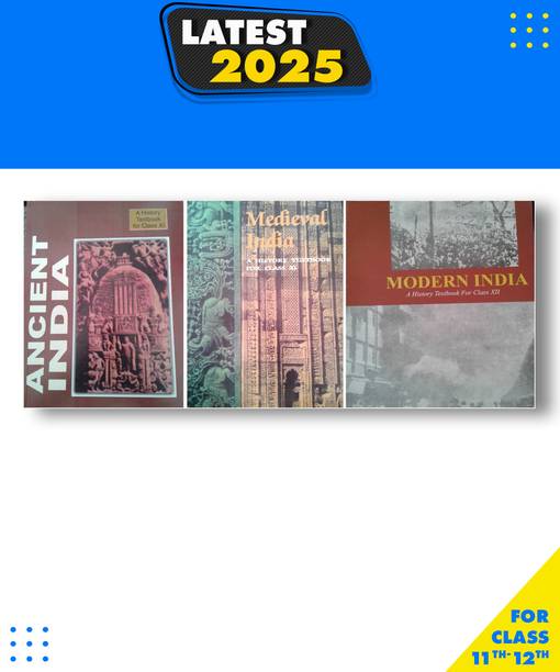 Combo Of Old Ncert -Ancient India , Medieval India , Modern India -Class 11 & 12 , Paperback, Atish Chandra, Ram Sharan, Bipin Chandra|New Latest Edition For 2025-2026