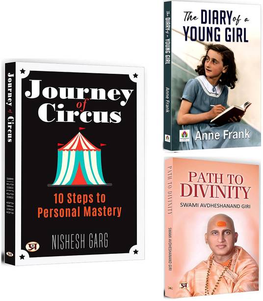 Journey Of Circus + The Diary Of A Young Girl + Path To Divinity | Self-Reflection | The Holocaust & War Context | Relationships And Social Dynamics | Self-Discovery | Mind-Body-Spirit (Set Of 3 Books In English)