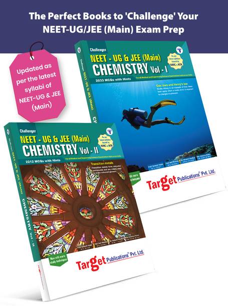 NEET UG / JEE Main Challenger Chemistry Books | Vol 1 And 2 | For Medical And Engineering Exam | Chapterwise MCQs | Chemistry Study Material With Previous Year Question Paper