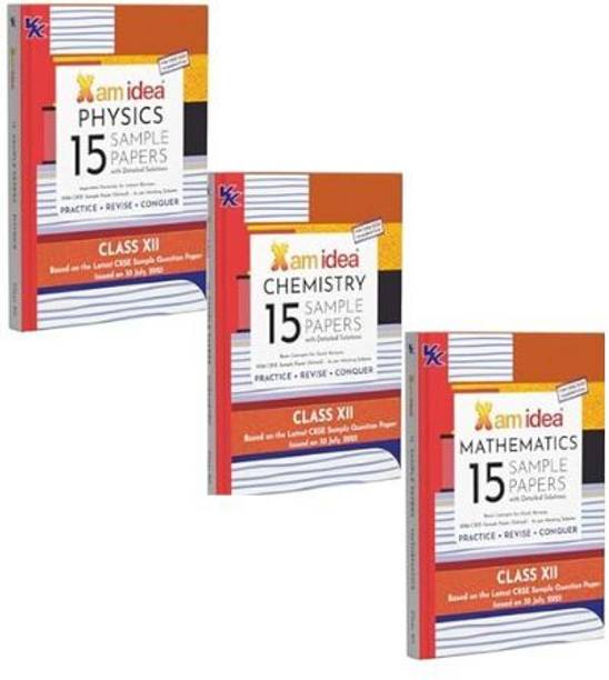 Xam Idea CBSE 15 Sample Question Papers Class 12 Physics + Chemistry + Mathematics For 2026 Board Exams (As Per The Latest CBSE SQP Dated 30th July 2025) With Detailed Solutions | With Solved Board Paper 2025 | Important Formulae For Instant Revision Paperback – 18 September 2025
