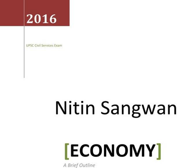 Nitin Sangwan Economy Printed Photocopy Notes In English For IAS Mains