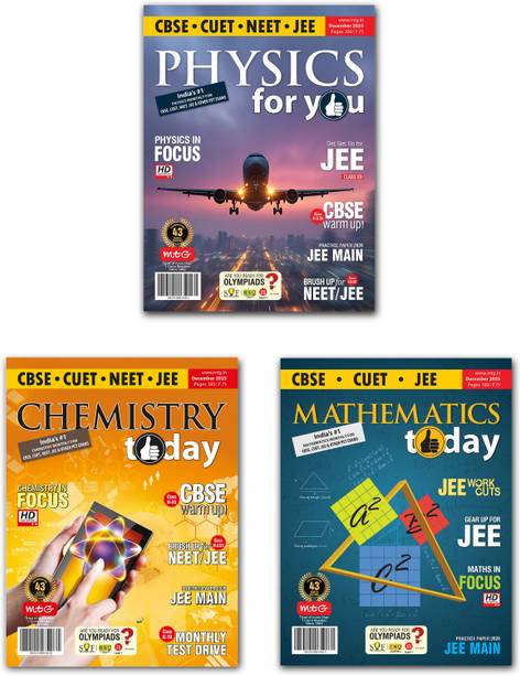 MTG Monthly Magazines Of December 2025 - Physics For You, Chemistry Today, Mathematics Today For JEE Exam 2025