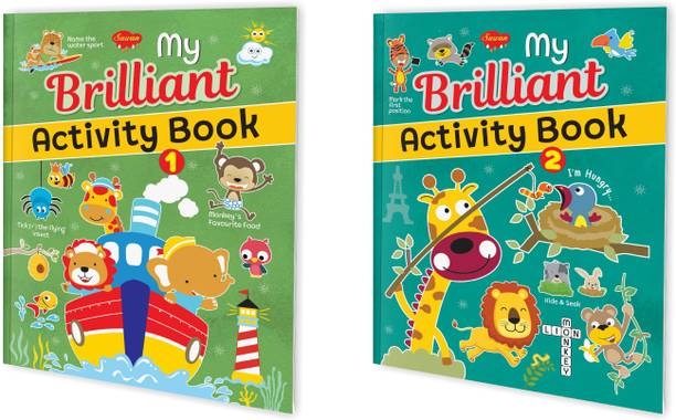 Set Of 2 My Brilliant Activity Book - 1 & 2 | The Ultimate Activity Book Combo For Basic Knowledge