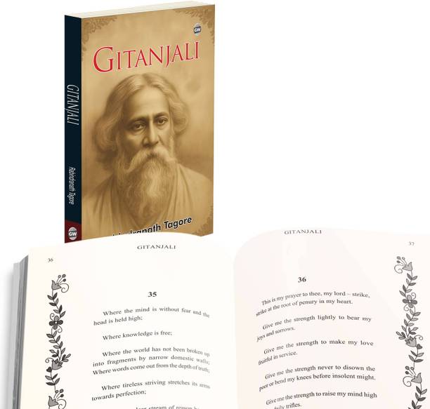 Gitanjali (Paperback) :- Spiritual Awakening Through Poetry, Tagore’s Nobel Winning Classic, Indian Cultural Literature Gem, Profound Verses Of Devotion And Love, Timeless Reading For All