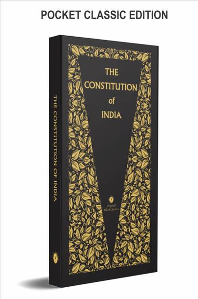The Constitution Of India (English) – Premium Black Pocket Size Edition | Latest 106th Amendment 2023 | Sahitya Sarowar