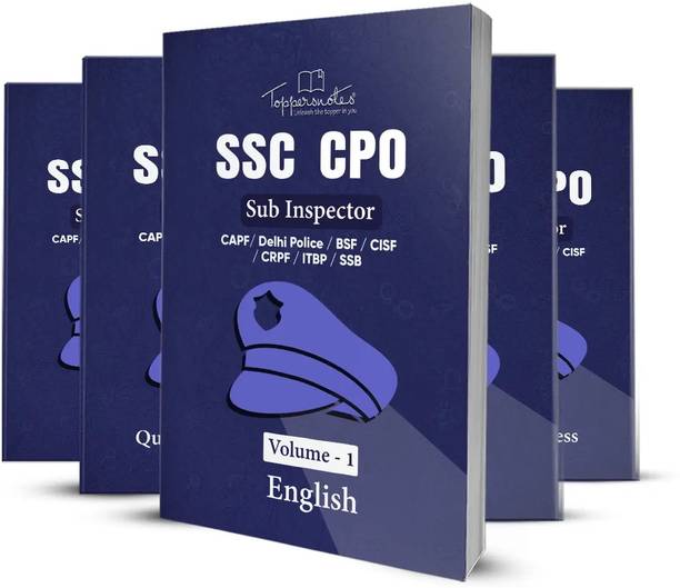 SSC CPO Staff Selection Commission Central Police Organization Exam Notes, Set Of Books, English, Edition