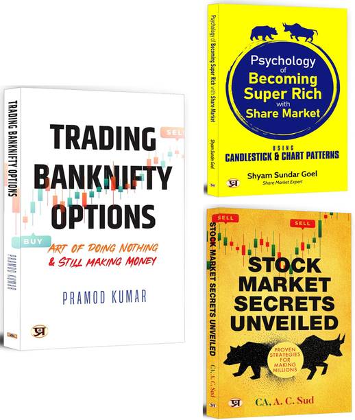 Trading Banknifty Options + Psychology Of Becoming Super Rich With Share Market + Stock Market Secrets Unveiled: Proven Strategies For Making Millions | Learn Powerful Trading Techniques And Financial Wisdom (Set Of 3 Books In English)