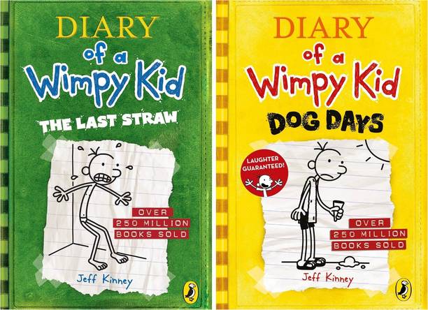 Set Of 2 (Two) Books Of Diary Of A Wimpy Kid : The Last Straw, Dog Days