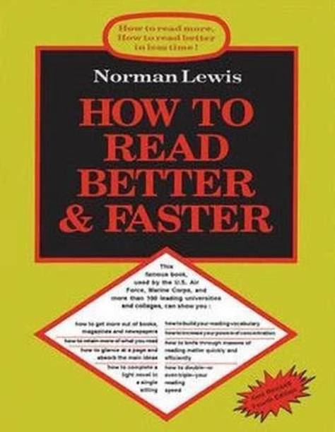 How To Read Better & Faster (English, Paperback, Lewis N.)