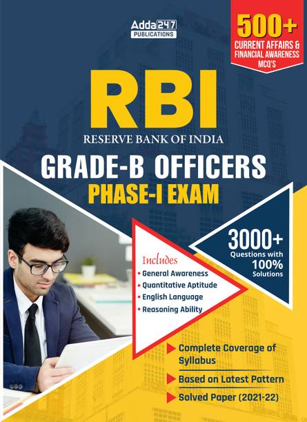 RBI Grade-B Officers Phase-I Exam 2023 (English Printed Edition) By Adda247