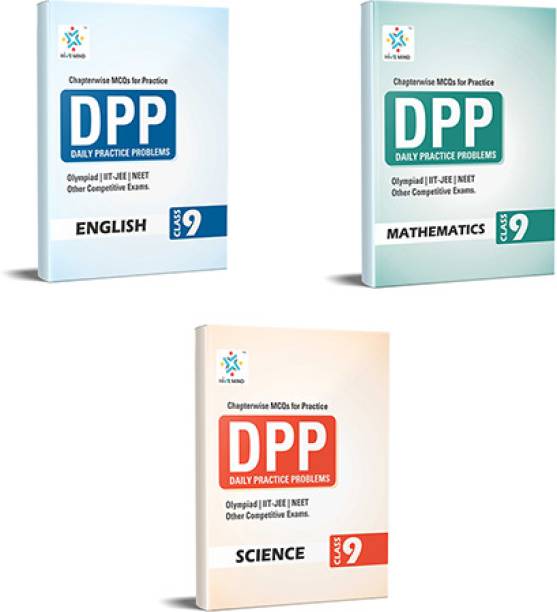 Hive Mind Foundation Course Class 9 English DPP, Maths DPP, Science DPP (3 Books Combo) For NTSE, STSE, JEE, NEET Olympiad Exam And Other Competitive Exams