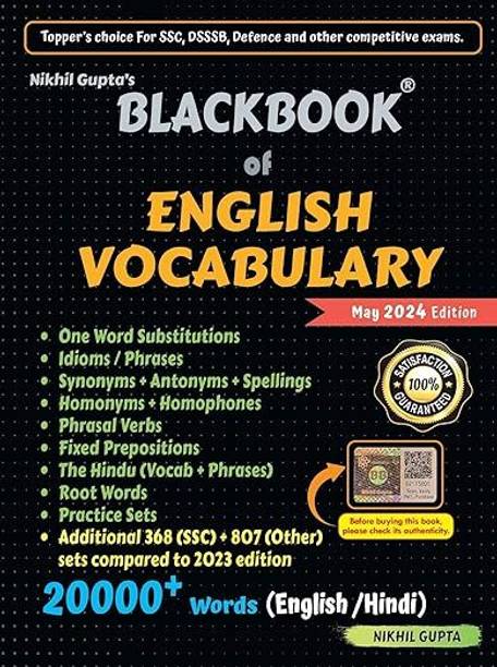 BlackBook Of English Vocabulary By Nikhil Gupta , Helpful For Dsssb, Ssc And All Other Exams