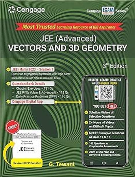 JEE (Advanced) Vectors And 3D Geometry With Free Online Assessments And Digital Content 2023 Paperback – 1 April 2023