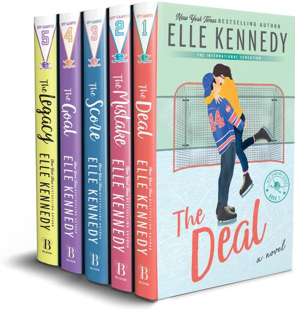 Elle Kennedy Off-Campus Series 5 Books Box Set | The Deal, The Mistake, The Score, The Goal & The Legacy | English Paperback | New York Times Bestselling Author | Sports Romance Book Collection | Fict