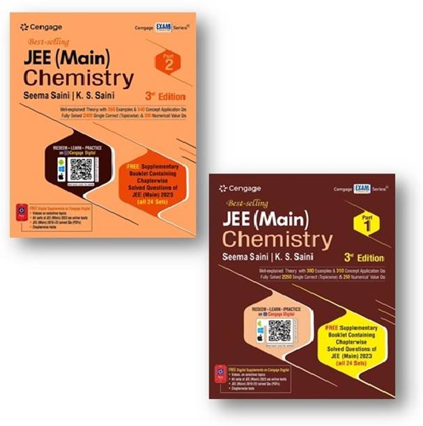 JEE Main Chemistry : Vol. 1 And Vol. 2 (Book + Booklet) With Free Supplementary Booklet Containing Chapterwise Solved Questions Of JEE (Main-2023)(All 24 Sets) , (2-Books Set Combo)