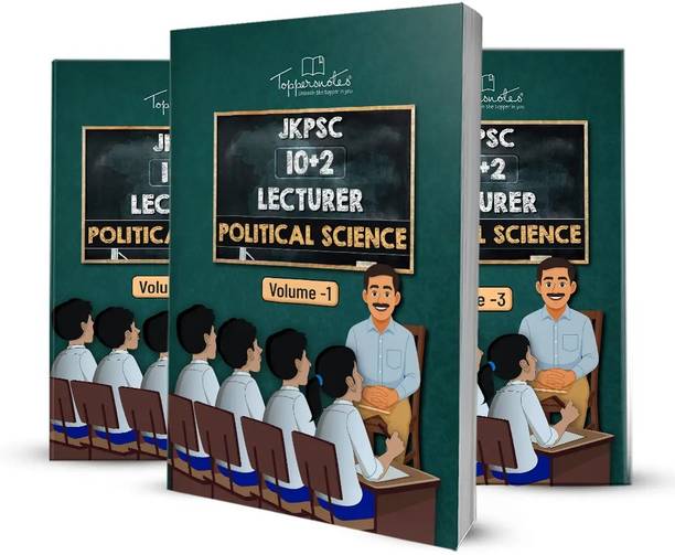 ToppersNotes JKPSC - Political Science (School Lecturer) Exam Preparation Study Material Notes, Set Of Books English Medium, Latest Edition