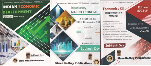 A Textbook Of Indian Economic Development + Introductory Macroeconomics + Supplementary Material For Class 12 - CBSE - Examination 2023-2024 (Set Of 3 Books)