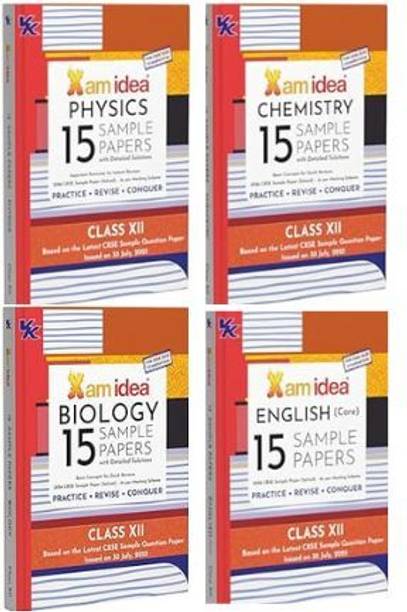 Xam Idea CBSE 15 Sample Question Papers Class 12 Physics + Chemistry + Biology + English Core For 2026 Board Exams (As Per The Latest CBSE SQP Dated 30th July 2025) With Detailed Solutions | With Solved Board Paper 2025 | Important Formulae For Instant Revision Paperback – 18 September 2025