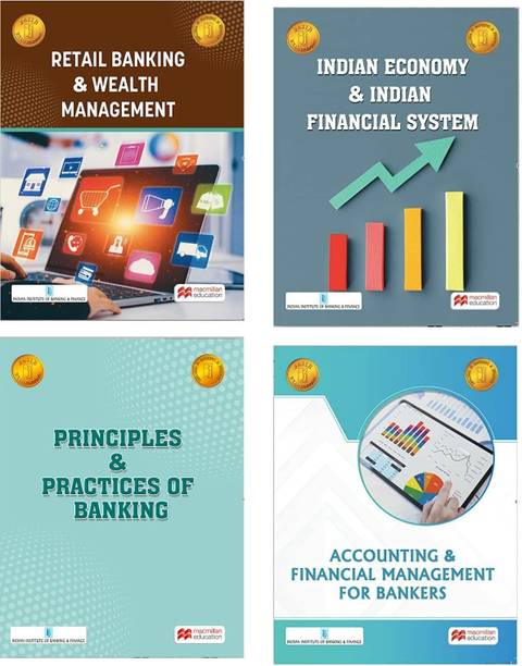 JAIIB COMBO - Principles & Practices Of Banking + Accounting & Financial Management For Bankers + Retail Banking + Indian Economy & Indian Financial System - SET OF 4 BOOKS