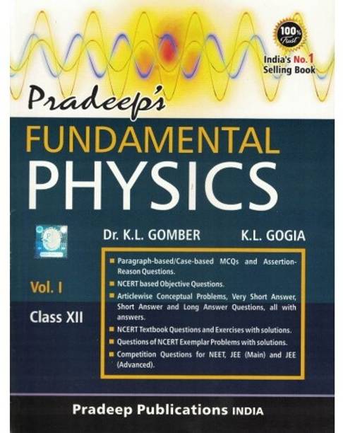Pradeep Fandamental Physics Class 12th Vol 1 & Vol 2 KS01208 (Session 2021-22)