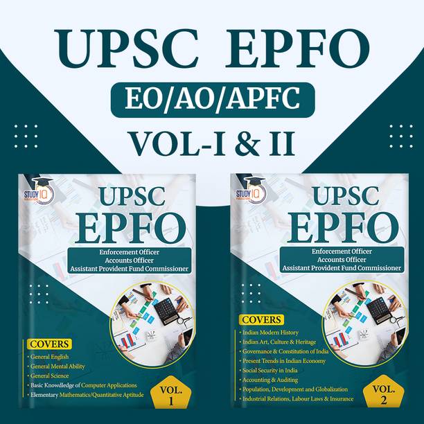 UPSC 2025 EPFO Enforcement Officer, Accounts Officer & Assistant Provident Fund Commissioner For (EO/ AO/ APFC) Vol-1 & 2 Exams