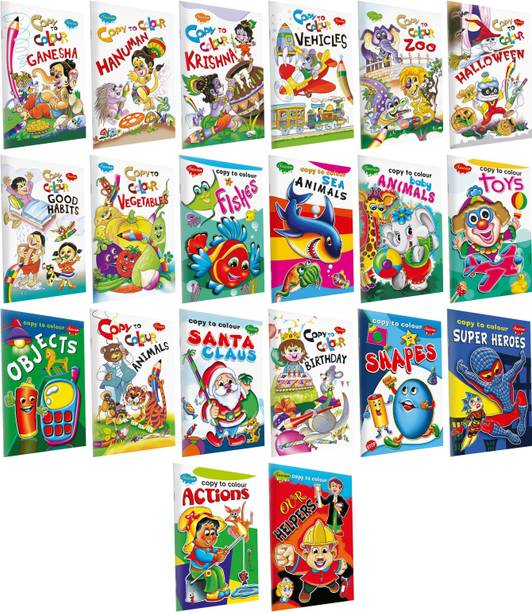 My First Learning Colouring Bag - Set Of 20 Exciting Colouring B