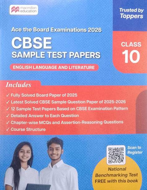 Macmillan CBSE Sample Test Papers English Language And Literature Class 10