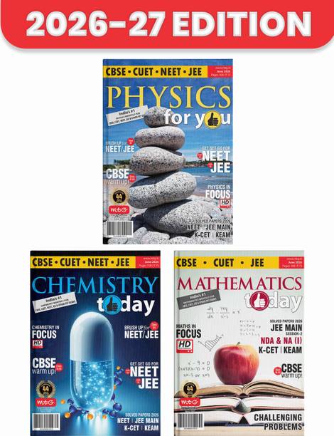 MTG Monthly Magazines Of June 2026 - Physics For You, Chemistry Today, Mathematics Today For JEE Exam 2026