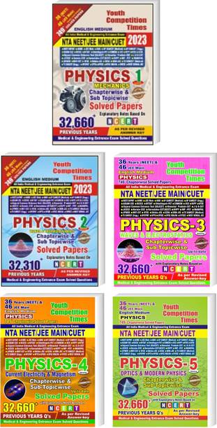 NTA NEET / JEE MAIN / CUET PHYSICS Vol. 1, 2, 3, 4, 5, Previous Year Chapterwise Solved Papers