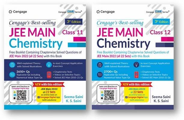 JEE Main Chemistry Class 11 + Class 12 (Book + Booklet) With Free Online Assessments And Digital Content 2023 (2-Book Set Combo )