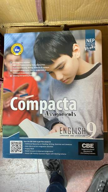 BBC BOOK ENGLISH COMPACTA With Literature Companion FOR Assignments Book 9th Class (2023-24) NEW Perfect Paperback