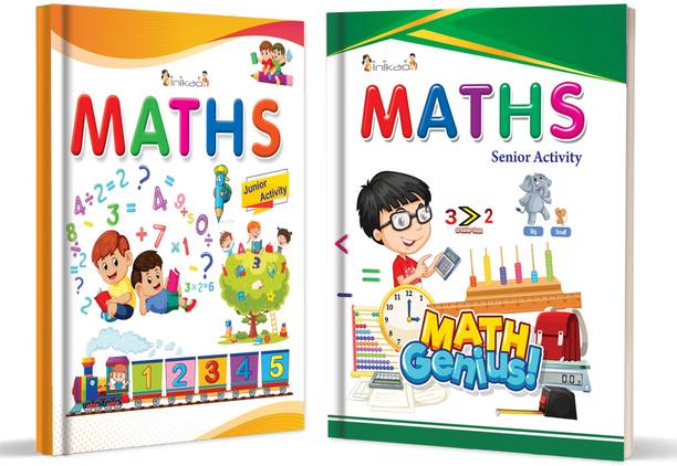 Maths Activity Books For Kids Age 3+ | Set Of 2 Activity Book On Maths For Kids