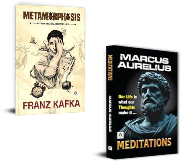 Metamorphosis + Meditations | Philosophical Classics | Psychological Fiction | Franz Kafka Books | Marcus Aurelius Meditations | Stoicism Guide | Existential Literature | Classic Novels Collection | Philosophy And Mindset | Personal Growth Books | Modern Stoic Philosophy (Set Of 2 Books)