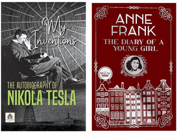 My Inventions : The Autobiography Of Nikola Tesla + Young Girl Diary Book: Anne Frank Diary Of A Young Girl | Autobiography | Innovation | Electrical Genius | Nikola Tesla | Anne Frank | Diary | World War History (Set Of 2 Books In English)