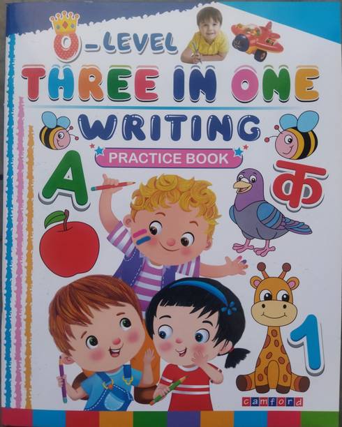 MCP- Three In One ( 0- Level) - (English, Hindi, Math) Writing Practice Book For All Children, Kids, Alphabet, Counting Writing (1-50), Hindi Alphabet Numbers, Practice, Early Learning Book For Kids,