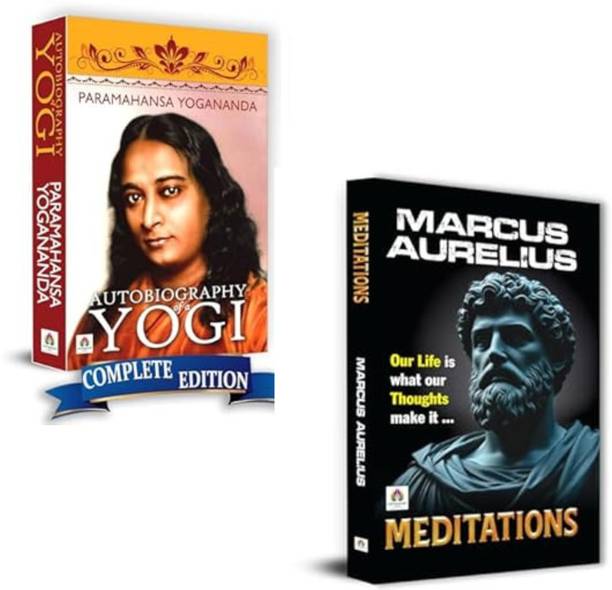 Autobiography Of A Yogi + Meditations | Spiritual Awakening | Philosophy | Marcus Aurelius | Autobiography Of A Yogi | Meditation Book Bundle | Inner Peace Books | Ancient Wisdom | Philosophy And Spirituality | Yoga And Stoicism | Self-Development Classics (Set Of 2 Books)