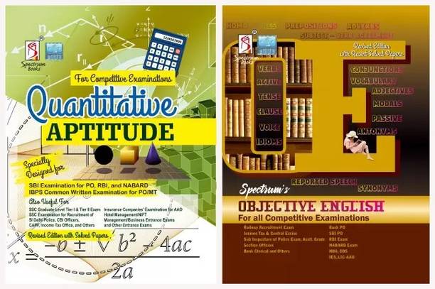 Quantitative Aptitude + Objective English | Banking | SSC |Police |Management | UPSC Civil Services Exam | Competitive & Entrance Exams |Combo Pack - 2 Books | 2024/e