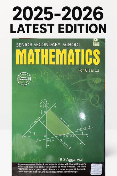 Latest 2025–2026 Edition | RS Aggarwal Mathematics Class 12 |Top-Selling Book | Latest Edition (NEP-NCF COMPLIANT)