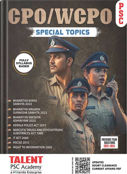 Kerala PSC CPO Special Topics 2026 (Latest Edition) By Talent Academy