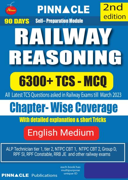 Railway Reasoning 6300 TCS MCQ Chapter Wise Book English Medium