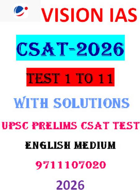 Vision IAS CSAT 2026 Test Series (Test 1–11) With Detailed Solutions | UPSC Prelims CSAT | English Medium