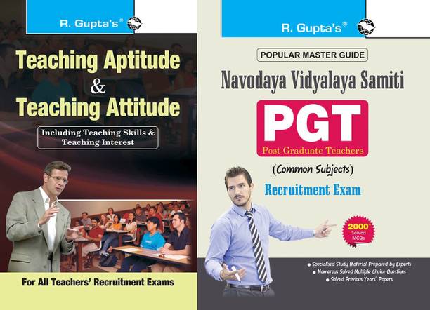 Navodaya Vidyalaya Samiti: PGT (Common Subject) Recruitment Exam Guide + Teaching Aptitude & Teaching Atitude: For All Teachers Recruitment Examinations (Old Edition) (Set Of 2 Books)