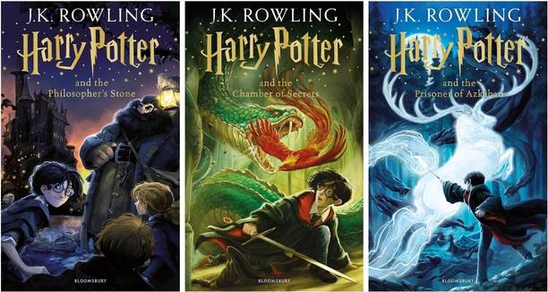 Harry Potter 3 Book Set : Harry Potter And The Philosopher's Stone + Harry Potter And The Half-Blood Prince