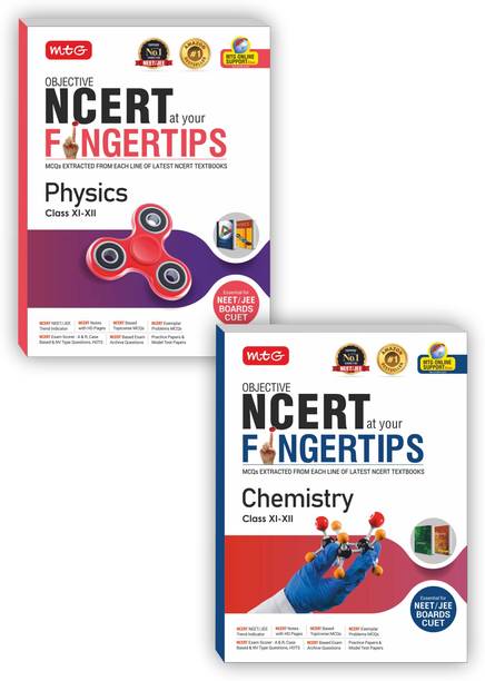 MTG Objective NCERT At Your FINGERTIPS - Physics, Chemistry (Set Of 2 Books) | NCERT NEET/JEE Trend Indicator | NCERT Notes With HD Pages (Based On NCERT Pattern - Latest & Revised Edition 2023-2024)
