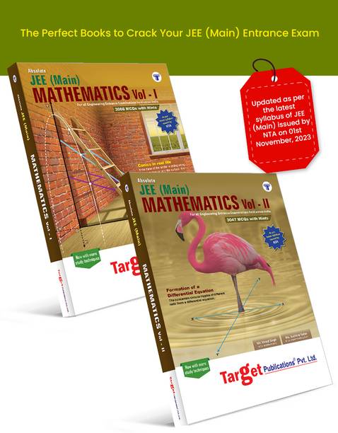 JEE Books | JEE Mains Absolute Mathematics Books Vol 1, 2 | Best Study Material For Maths With Chapterwise MCQs, Topic Wise Tests For Practice With Solutions | 2 Books