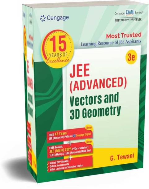 JEE Advanced Vectors And 3D Geometry With FREE 47 YEARS JEE ADVANCED PYQ’s, Videos & Online Assessments Paperback – 20 April 2025